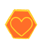 Icona a forma di cuore: atteggiamenti